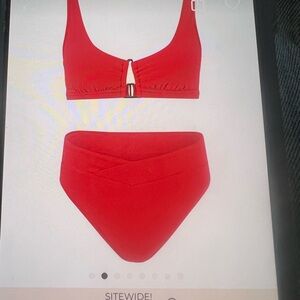 Red Women's Swimwear Set